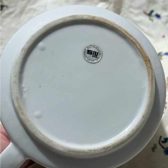 Vintage Floral Teapot with Orange Accents - Picture 6 of 12